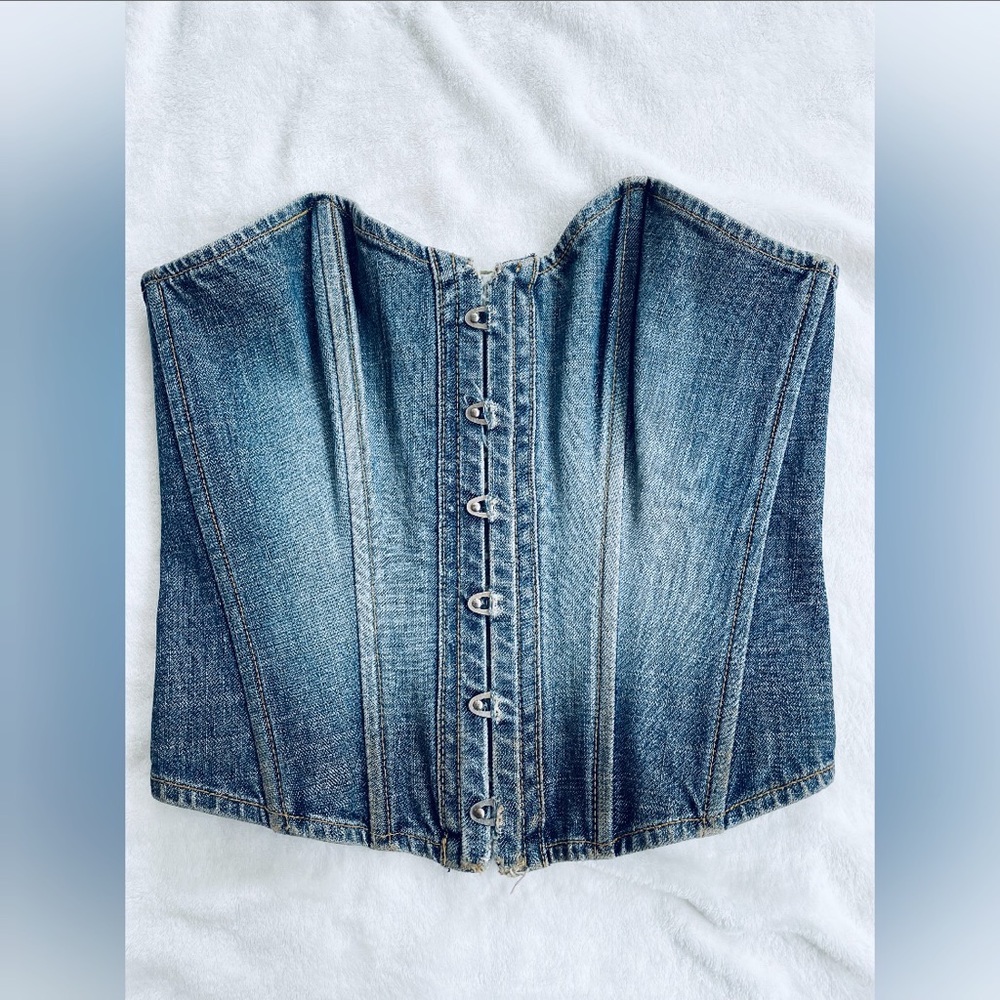 Jabali bustier denim top. Size S